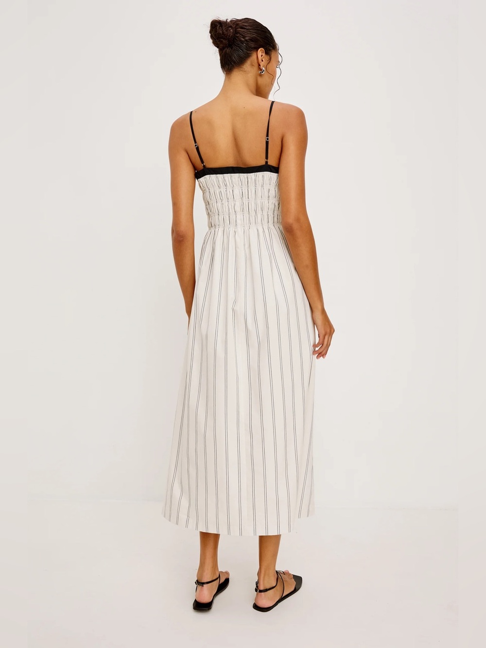 Rails Primrose Dress
Palma Stripe Black & White Smocked Midi Dress - Picture 7 of 8
